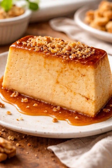 Pudín de café con huevo