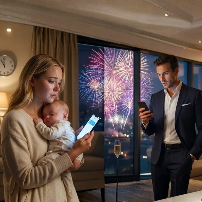 Ella envió un mensaje de texto por error a un MULTIMILLONARIO pidiéndole prestados $50 para leche de fórmula para bebé, y él LLEGÓ a MEDIANOCHE…