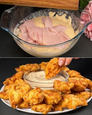 Nuggets de pollo crujientes, mejores que los de KFC.