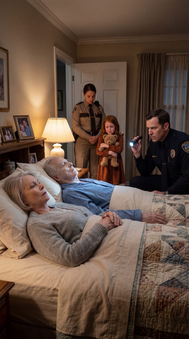 A las 2:19 a. m., una niña de 7 años llamó al 911 porque sus padres no se habían despertado y había un olor extraño en la casa. Lo que los oficiales descubrieron más tarde reveló una verdad oculta que conmocionó silenciosamente a una ciudad que nunca había esperado algo así.