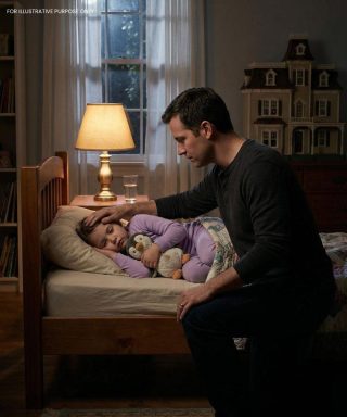 “Papá, hay una luz roja detrás de mi casa de muñecas”, susurró mi hija de seis años. A medianoche, encontré una cámara oculta apuntando a su cama.