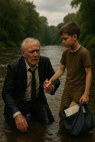 El millonario fue arrojado al río