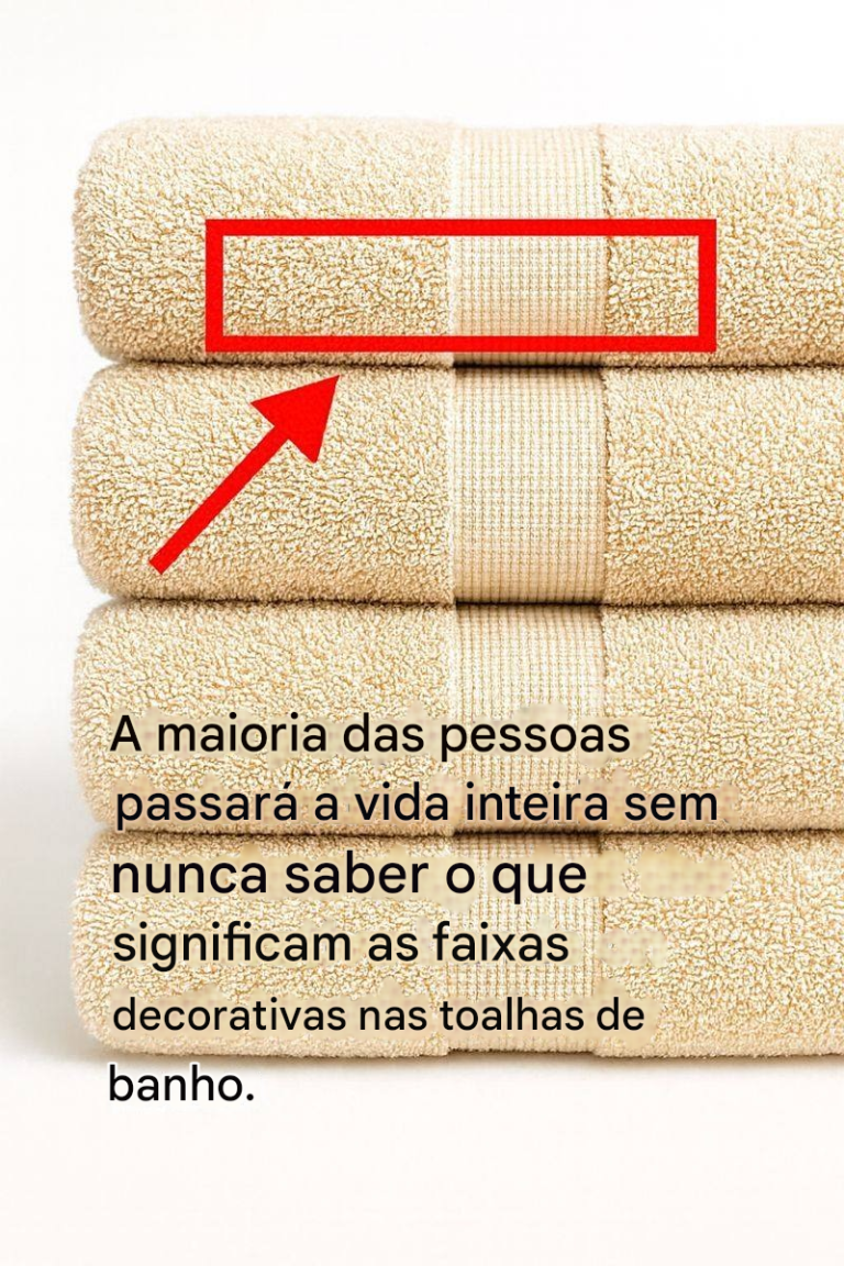 A maioria das pessoas passará a vida inteira sem nunca saber o que significam as faixas decorativas nas toalhas de banho.