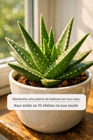 Tenha uma planta de babosa em casa. Aqui estão 10 benefícios para a sua saúde. Leia o artigo completo.