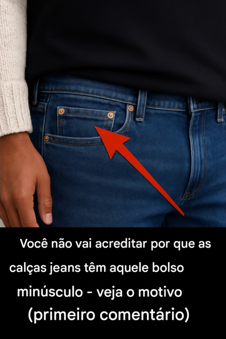 Você não vai acreditar por que as calças jeans têm aquele bolso minúsculo.