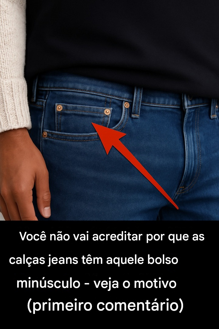 Você não vai acreditar por que as calças jeans têm aquele bolso minúsculo.