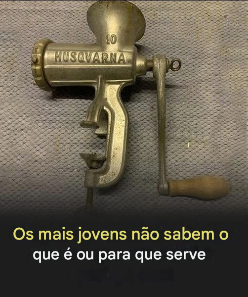 Os mais jovens não sabem o que é nem para que serve.