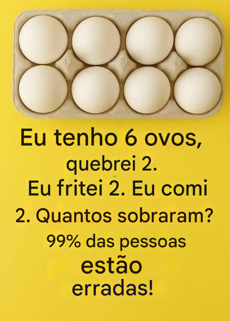 O enigma dos 6 ovos que confunde 99% das pessoas!