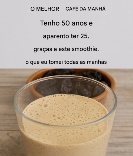 O smoothie rejuvenescedor que te faz parecer 20 anos mais jovem.