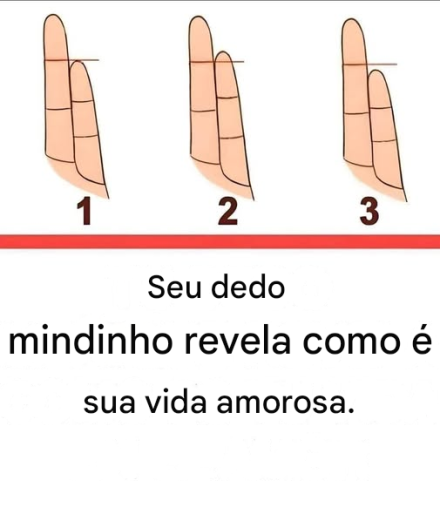 Seu dedo mindinho revela como é sua vida amorosa.