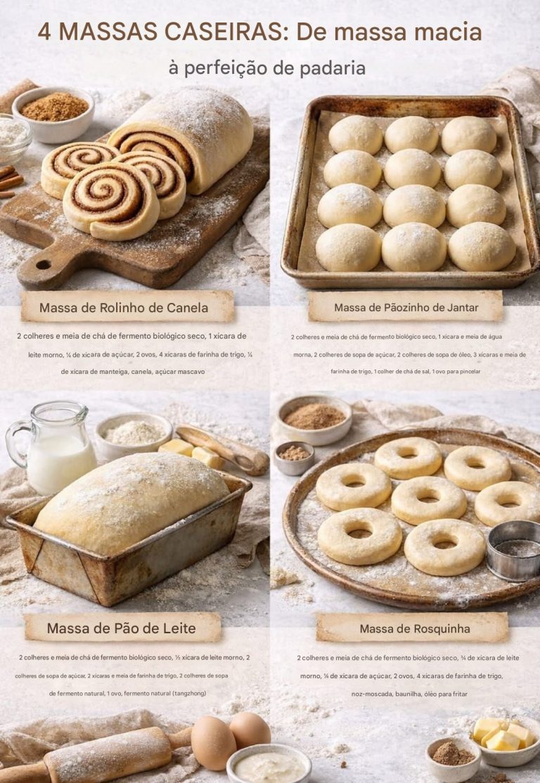 Receitas Essenciais de Massa que Todo Padeiro Caseiro Deve Conhecer