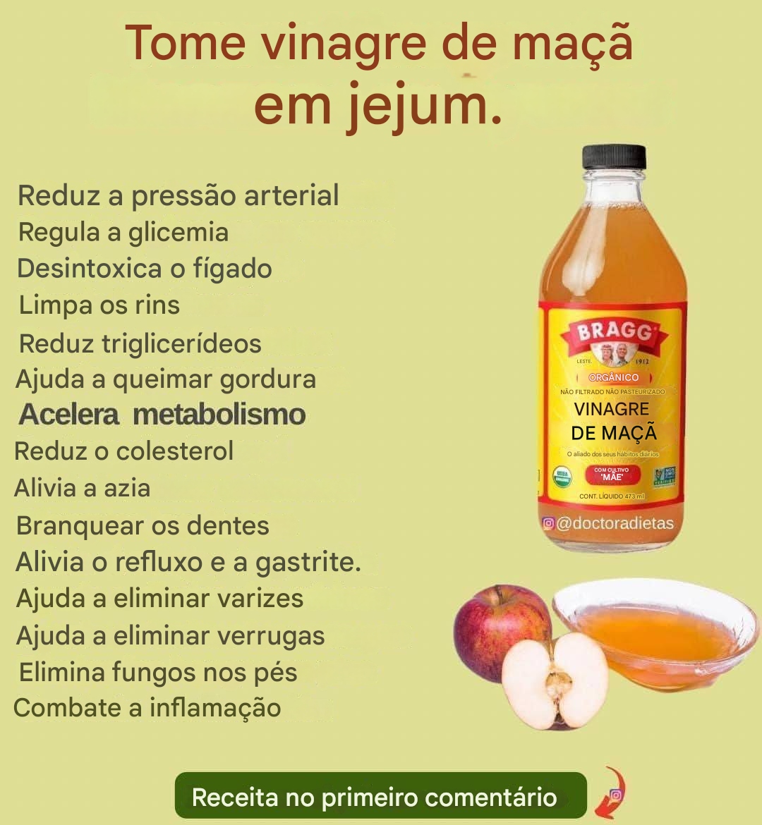 Descubra os inúmeros benefícios do vinagre de maçã para a saúde – você vai se surpreender!