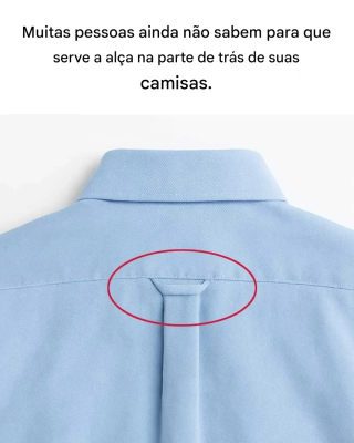 O mistério daquele pequeno laço escondido em suas camisas.