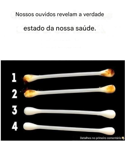 Nossos ouvidos revelam o verdadeiro estado de nossa saúde.