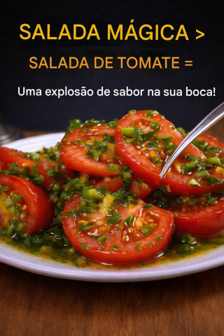 Salada Mágica de Tomate: Uma explosão de sabor na sua boca!