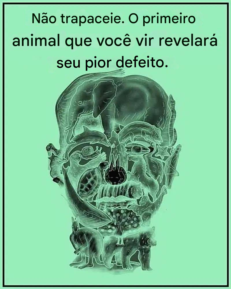 O primeiro animal que você vir nesta ilusão de ótica pode revelar seu maior defeito.