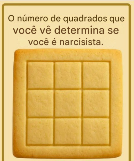 Quantos quadrados você vê? Uma ilusão de ótica divertida que testa sua percepção (e não sua personalidade).