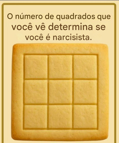 Quantos quadrados você vê? Uma ilusão de ótica divertida que testa sua percepção (e não sua personalidade).