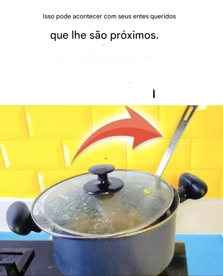 Portanto, não se deve deixar a concha na panela durante o cozimento.