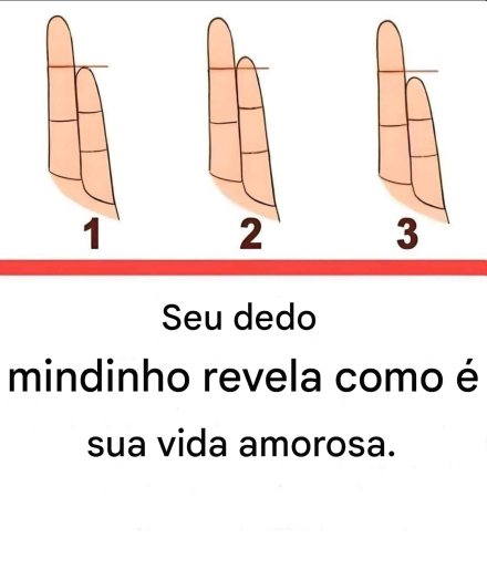 Qual é a aparência do seu dedo mindinho? Descubra o que você pensa sobre o amor.