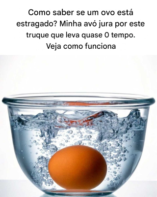 Você conhecia esse teste com ovos?