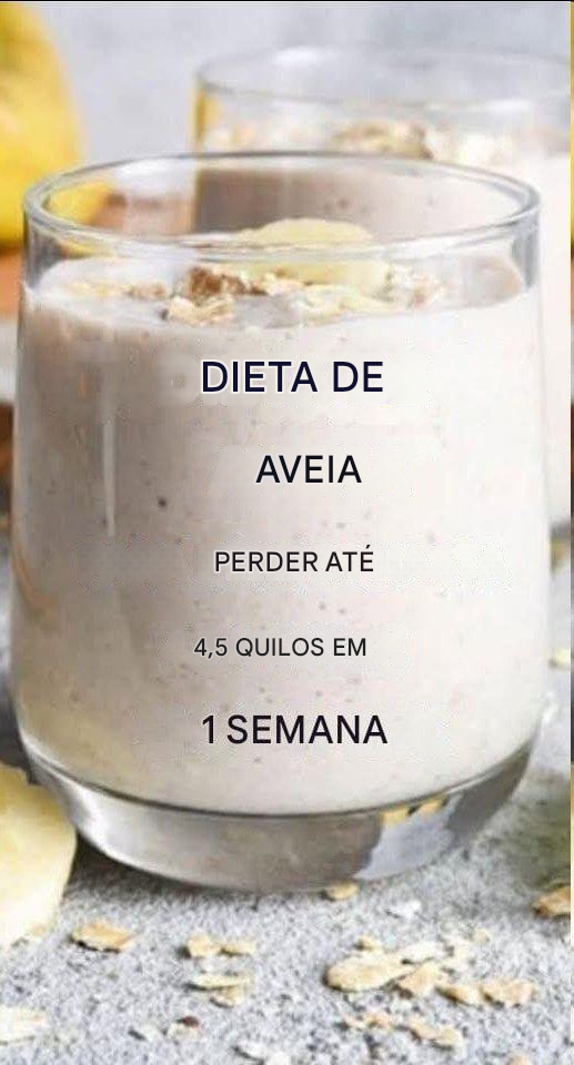 Dieta à base de aveia para perder até 4,5 quilos em 1 semana