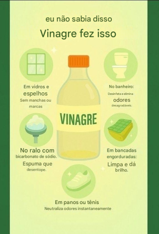 Eu não sabia que o vinagre fazia isso.