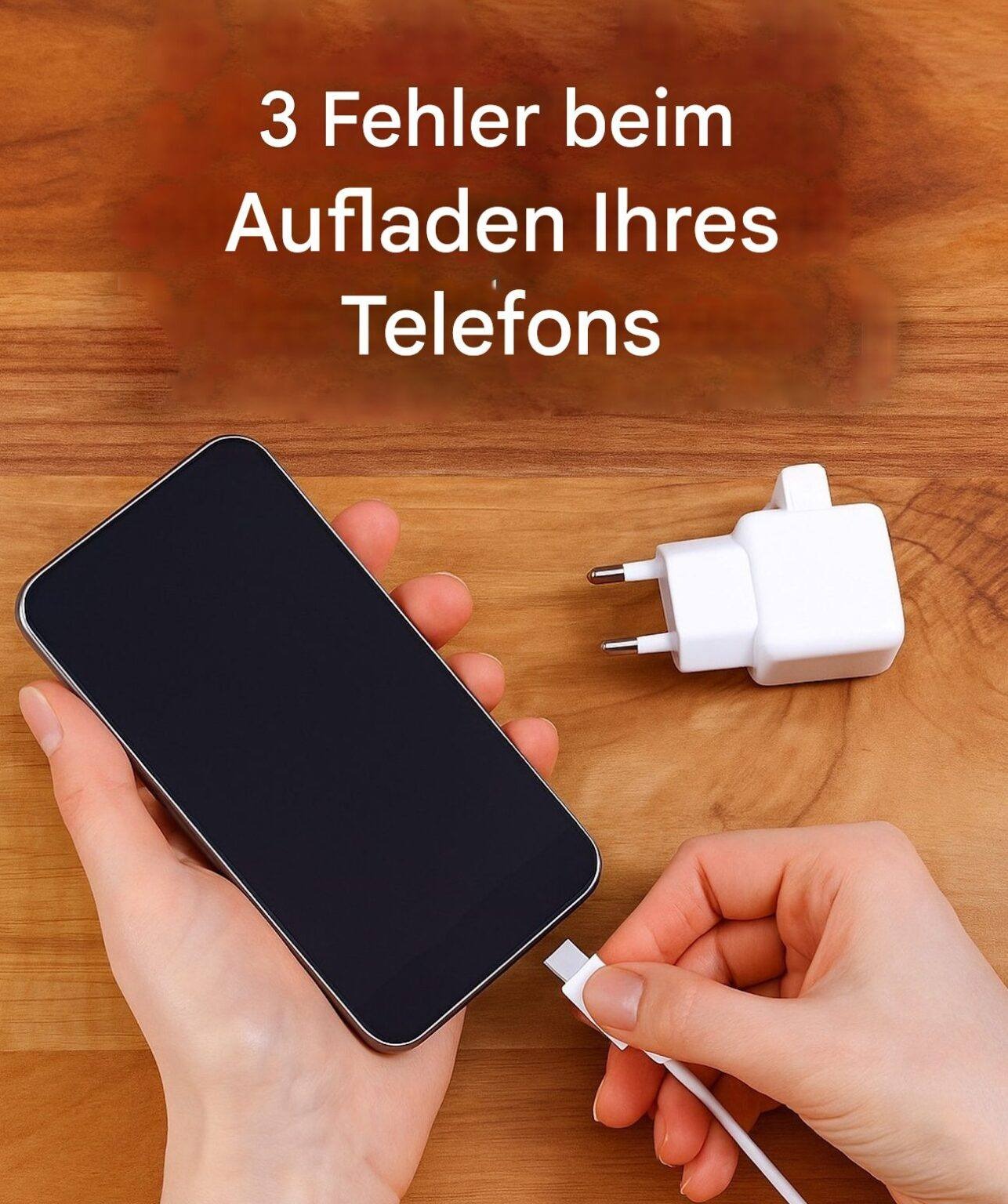 3 erros a evitar ao carregar o seu telemóvel