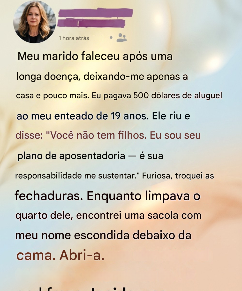 Después de la muerte de mi marido, una dolorosa conversación familiar reveló un consuelo inesperado.