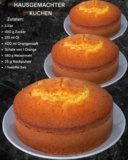 El pastel de naranja favorito de la abuela