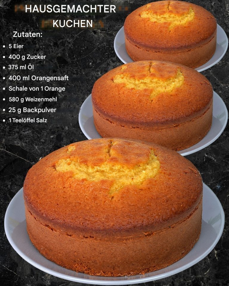 El pastel de naranja favorito de la abuela