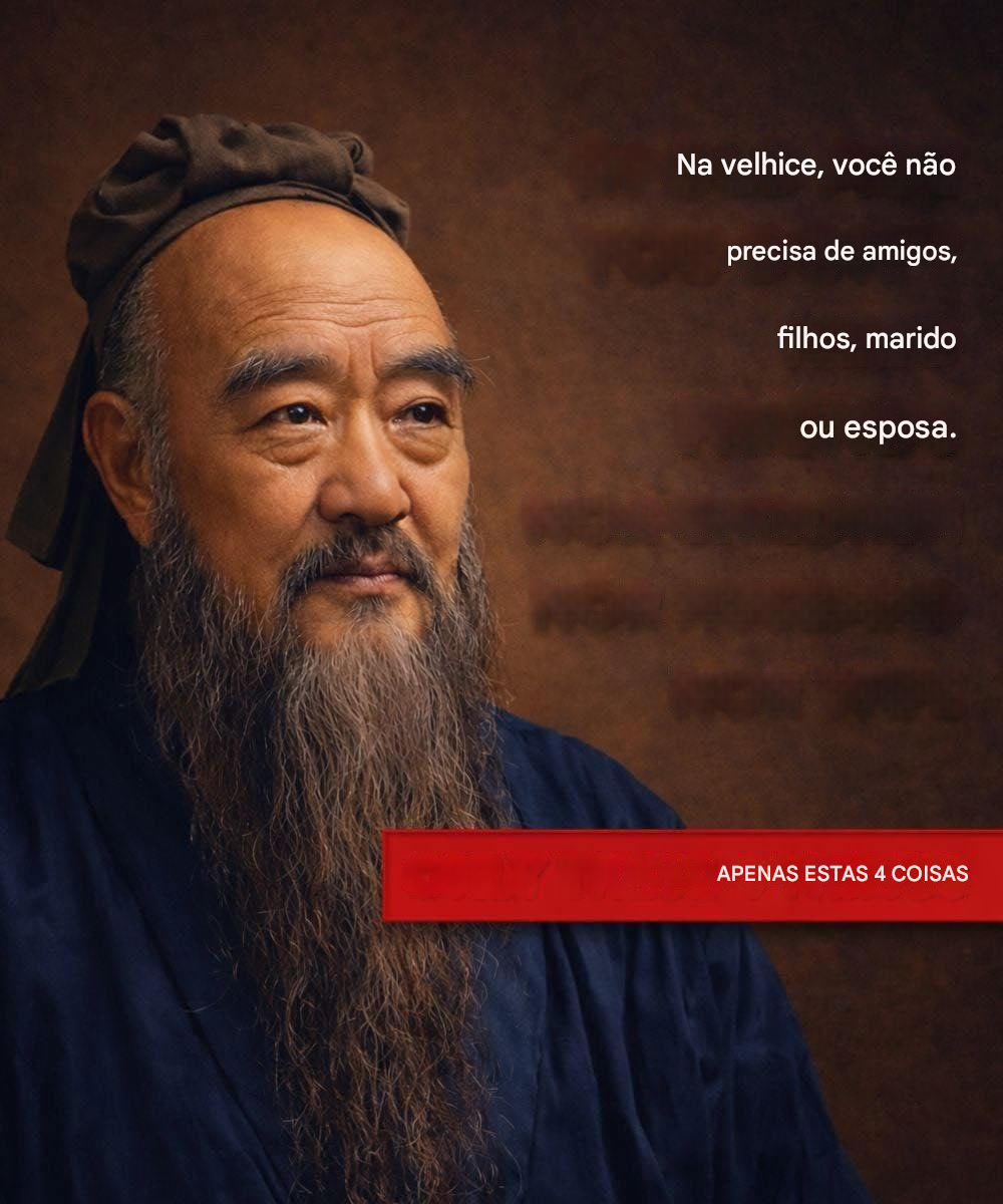 Quatro princípios atribuídos a Confúcio para construir uma velhice mais plena e equilibrada.