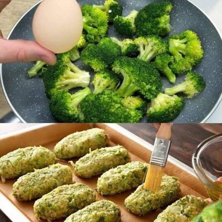 Brócolis e pedaços de queijo com molho cremoso de limão.