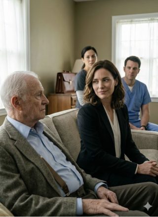 Ouvi a primeira batida na porta do apartamento da minha filha como se alguém estivesse ouvindo um veredicto.