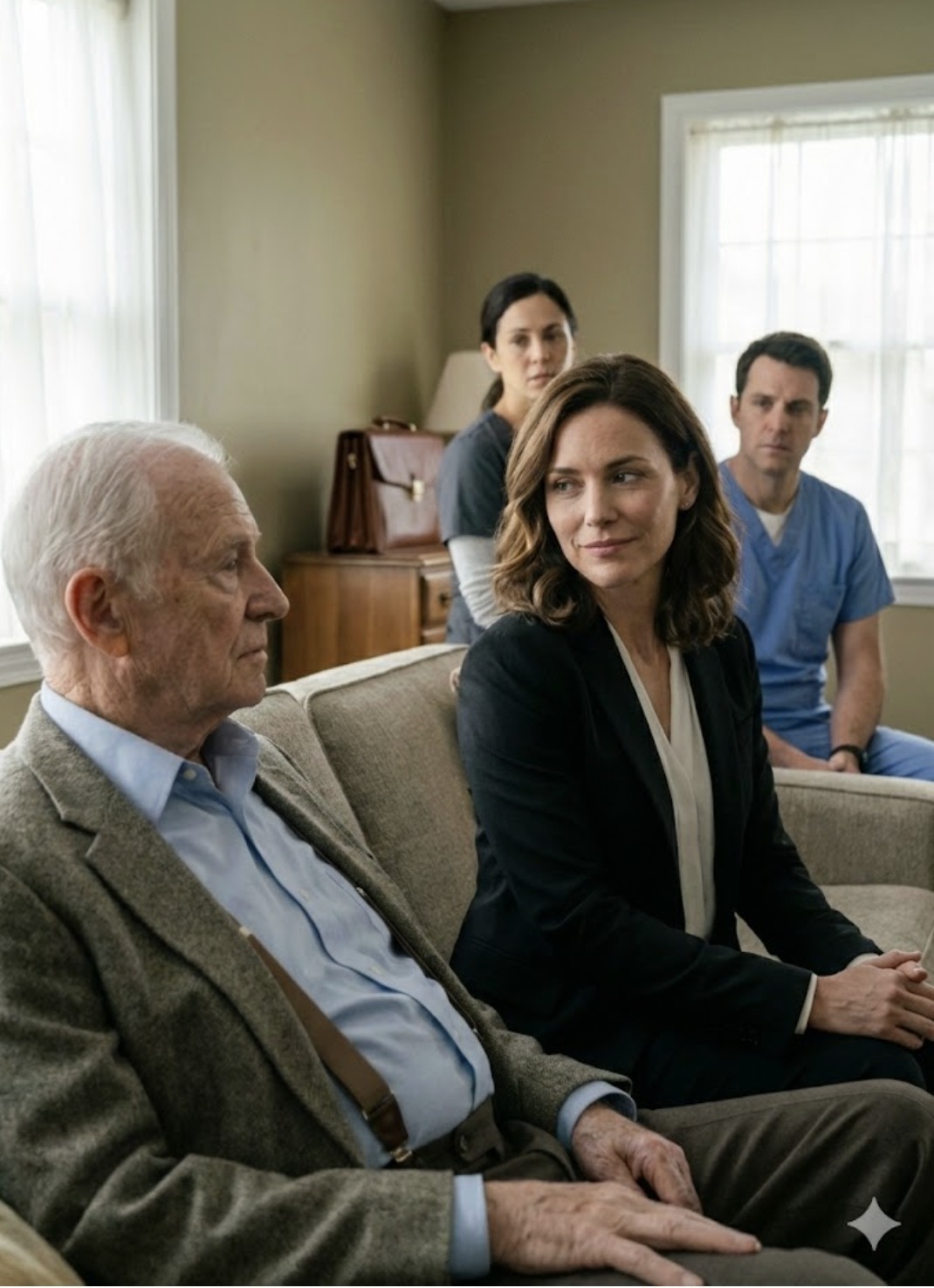 Ouvi a primeira batida na porta do apartamento da minha filha como se alguém estivesse ouvindo um veredicto.