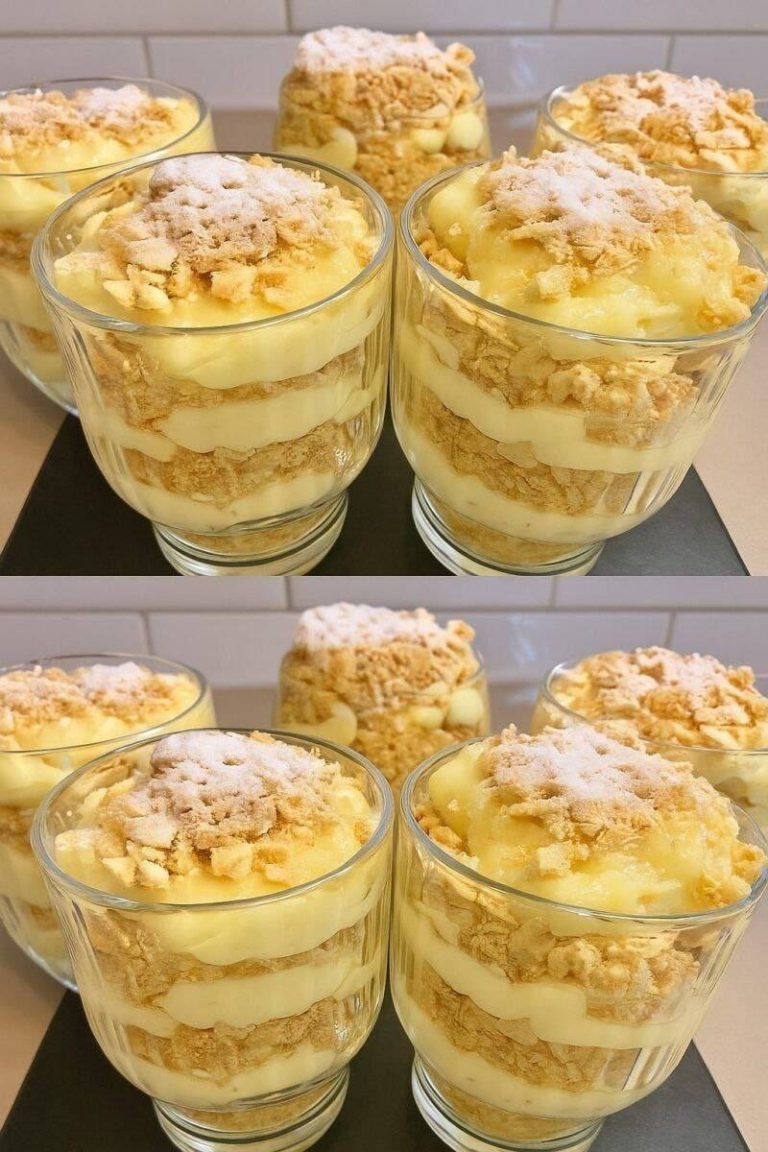 Cuando me da pereza, siempre preparo este postre. “Napoleón en vaso”: te chuparás los dedos. Se come en 2 minutos. Puedes encontrar la receta en los comentarios. Se la envié a quienes me dieron las gracias.