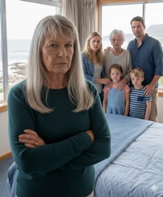 Compré una casa en la playa con la herencia de mi esposo, pensando que por fin tendría un poco de paz. Entonces sonó el teléfono. “Mamá, nos vamos todos este verano… Pero puedes quedarte en la trastienda”, dijo mi hijo. Sonreí y respondí: “Por supuesto”.