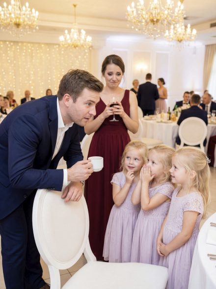 Un viudo se sentó solo en una boda hasta que tres niñas susurraron: “Imagina que eres nuestro papá para que nuestra mamá no esté sentada sola”. Lo que comenzó como un favor se convirtió en la familia que nunca planeó.