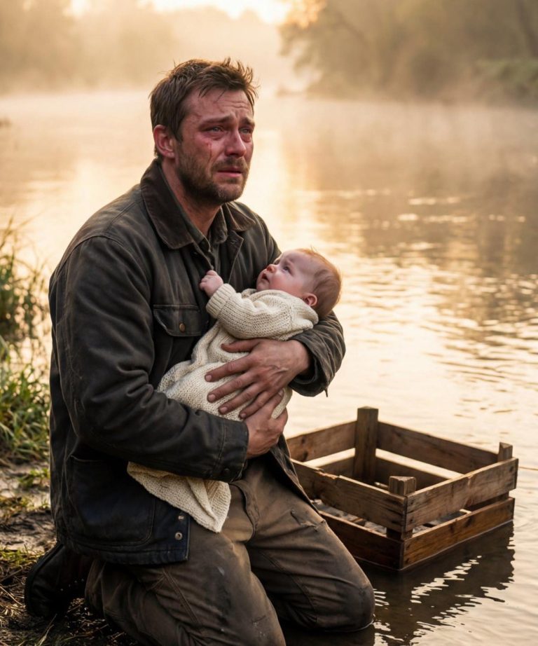 Perdió a toda su familia en un incendio y luego el río le dio un hijo.