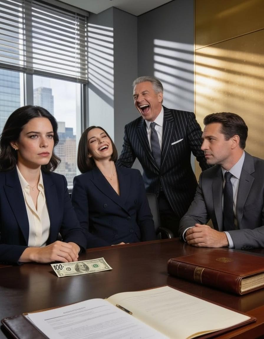 Mi hermanastra me robó a mi marido, creyéndose el director ejecutivo de una empresa de muebles de 2 mil millones de dólares. En la reunión de conciliación, me lanzó 100 dólares y me dijo con desdén: «Toma un taxi y vuelve con tus padres. Adiós». De repente, mi abogado se echó a reír, porque el verdadero director ejecutivo era…