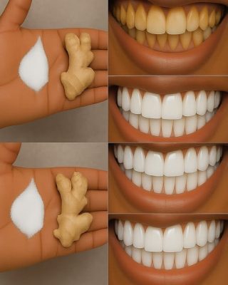 Blanquea tus dientes naturalmente en solo unos minutos con jengibre y sal: Un remedio casero eficaz