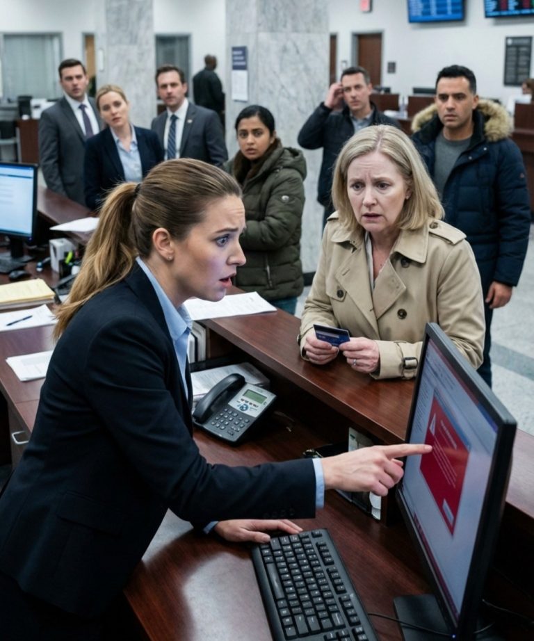 Después de que mi marido me echara de casa tras nuestro divorcio, fui a un banco estadounidense con la vieja tarjeta que me había dejado mi padre.