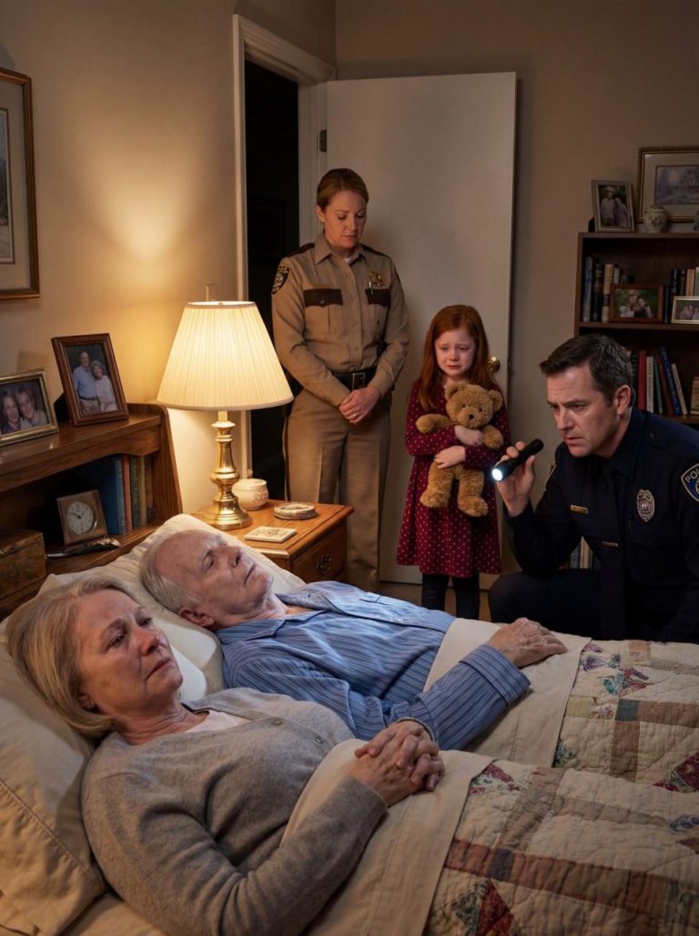 Às 2h19 da manhã, uma menina de 7 anos ligou para o 911 porque seus pais não acordavam e a casa tinha um cheiro estranho. O que os policiais descobriram mais tarde revelou uma verdade oculta que abalou silenciosamente uma cidade que jamais esperaria algo assim.