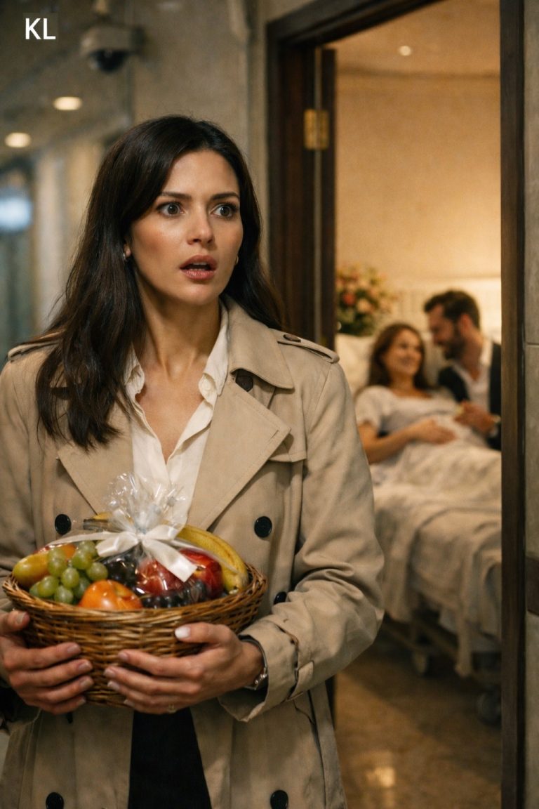 Mi esposo dijo que estaba en un “viaje de negocios”… pero cuando fui al hospital a visitar a mi amiga enferma, de repente escuché su voz detrás de la puerta… y lo que oí hizo que la sangre se me helara.