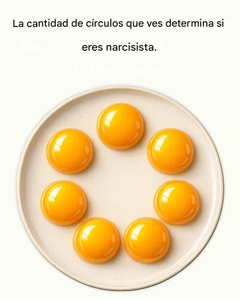 La cantidad de círculos que ves determina si eres narcisista. Mira el primer comentario 👇