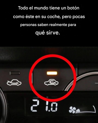 ¿Para qué sirve este botón en el coche?