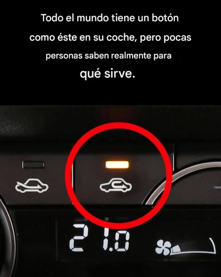 ¿Para qué sirve este botón en el coche?